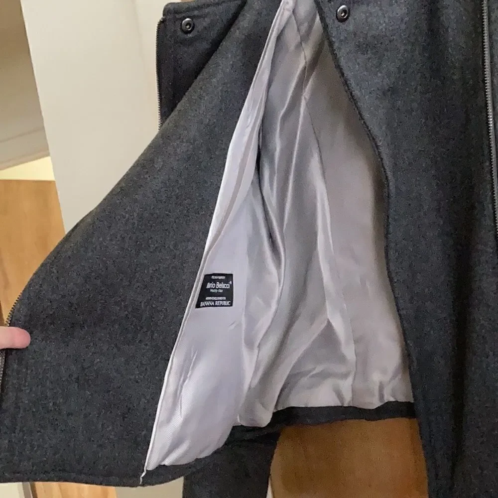 Banana Republic Moto Italian woven wool jacket
